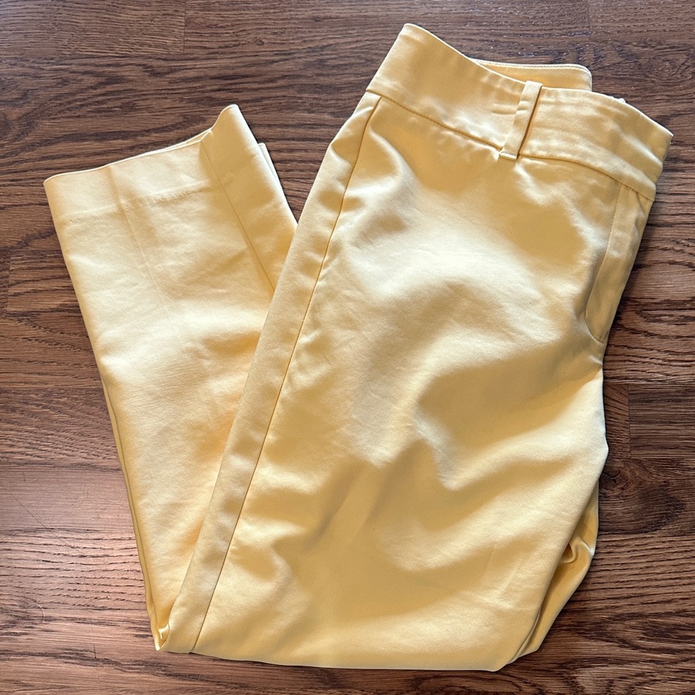 White House Black Market Sunny Yellow Women's Pants size 12